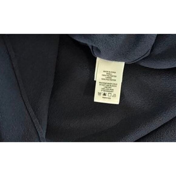 1.STATE Navy Floral Ruffle Mini Dress XS Smocked Waist Layered Hem - Picture 8 of 13